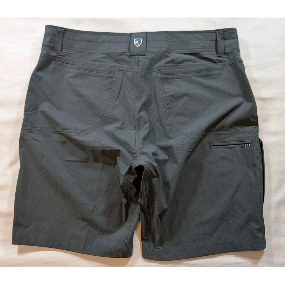 KUHL Silencr Kargo Shorts Mens 38 Gray Nylon Blend Outdoor Hiking Zipper Pockets - Picture 1 of 8